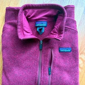 Patagonia Maroon Half -Zip Fleece M